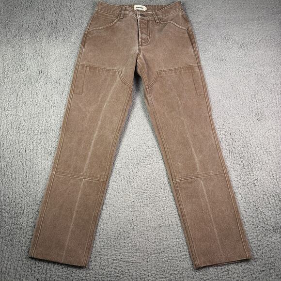 Taylor Stitch The Chore Pants Mens 28x30 Brown Boss Duck Canvas Double Knee Work - Picture 2 of 16